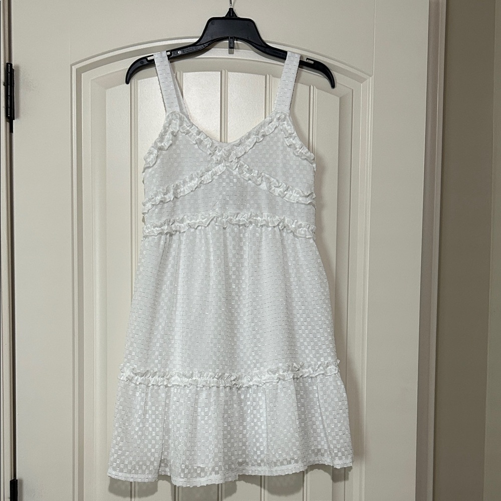 Bonnie Jean White Ruffle Kids Dress